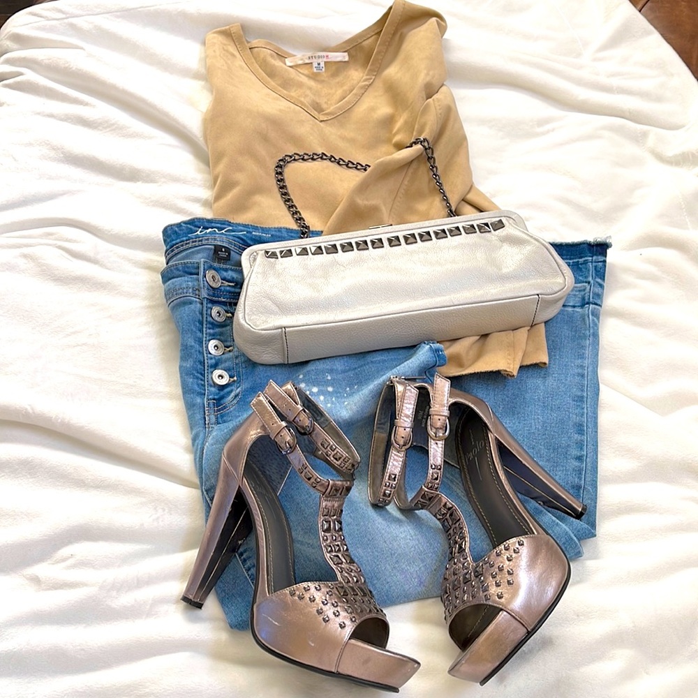 Linda Paolo silver sandals